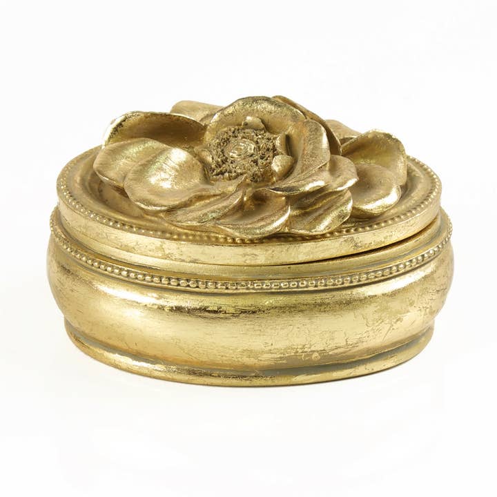 Seda France Candles - Wholesale Jar/Filled Candle - Willow Bleu et Blanc Medium Gold Candle