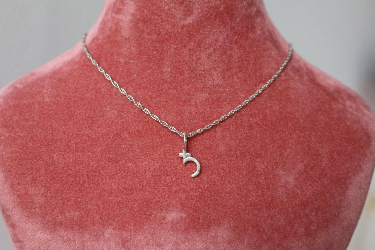 Sofia Ramsay - Wholesale Pendant/Charm Necklace - Planet Symbol Dainty Charm Necklaces in Sterling Silver5