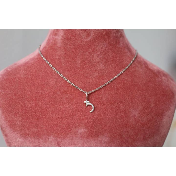 Sofia Ramsay - Wholesale Pendant/Charm Necklace - Planet Symbol Dainty Charm Necklaces in Sterling Silver5