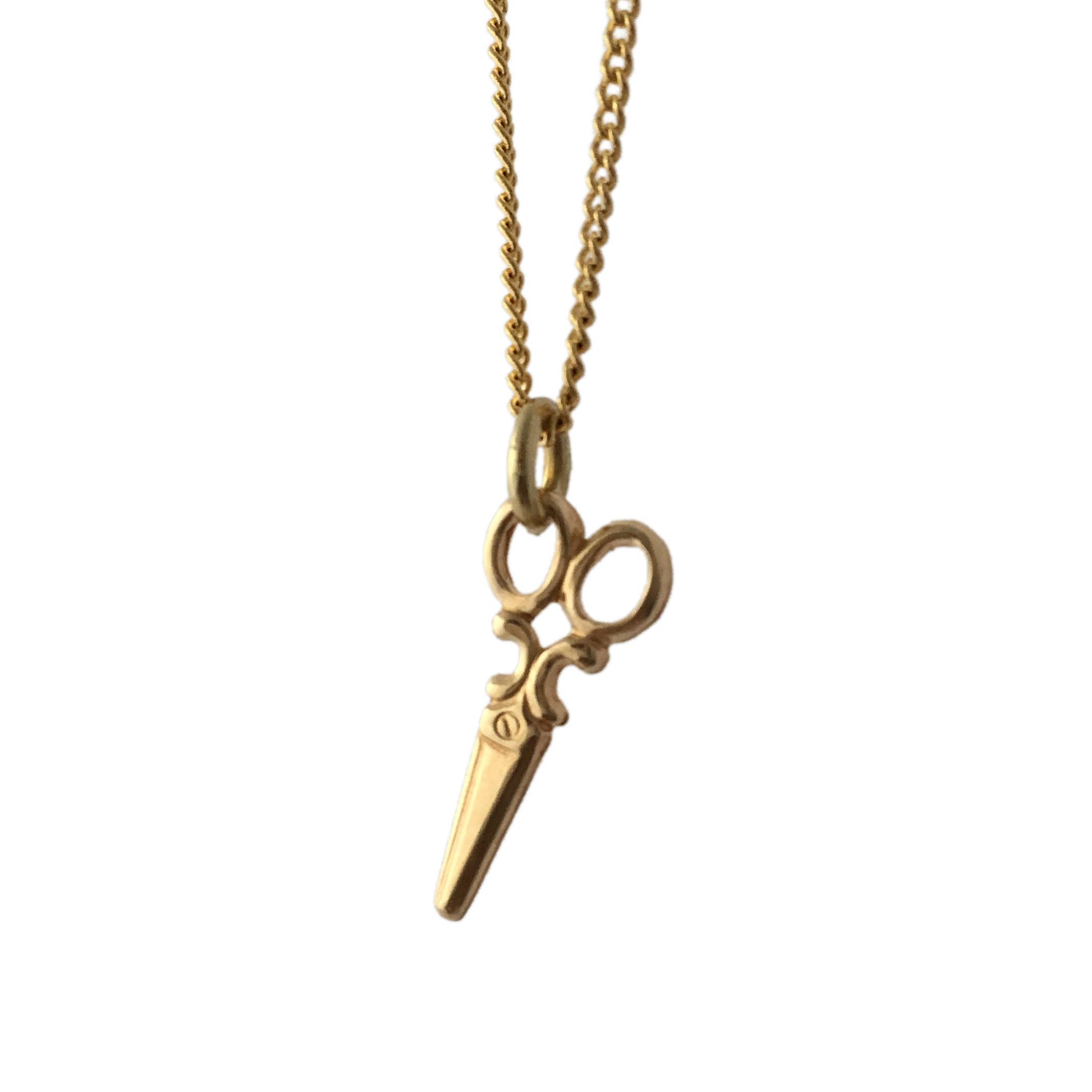 Butter Brass by Vittrock - Wholesale Halskettinghanger - Schaar Ketting aan 18" of 24" Vergulde Ketting2