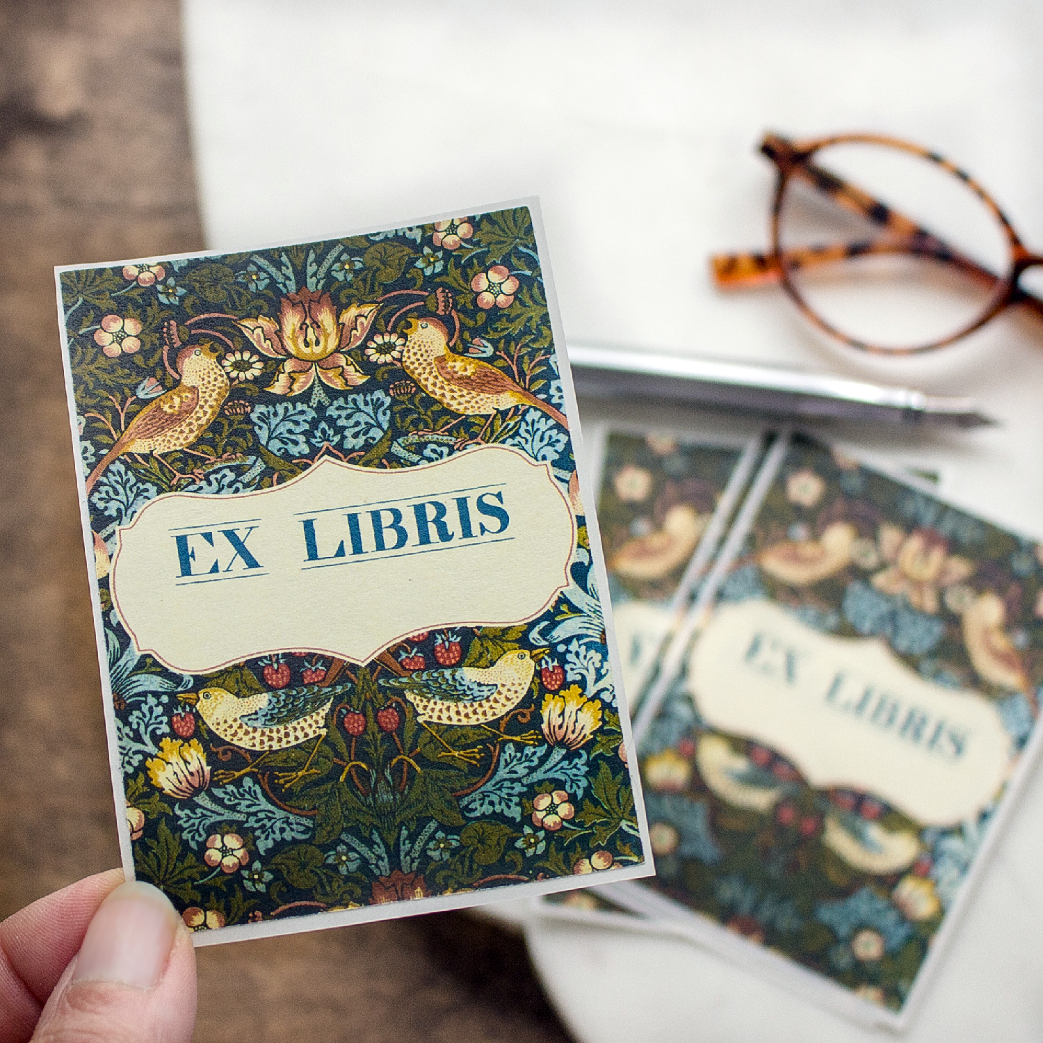 Sunshine and Ravioli - Wholesale Book Plate - Birds and Berries Bookplate Stickers4