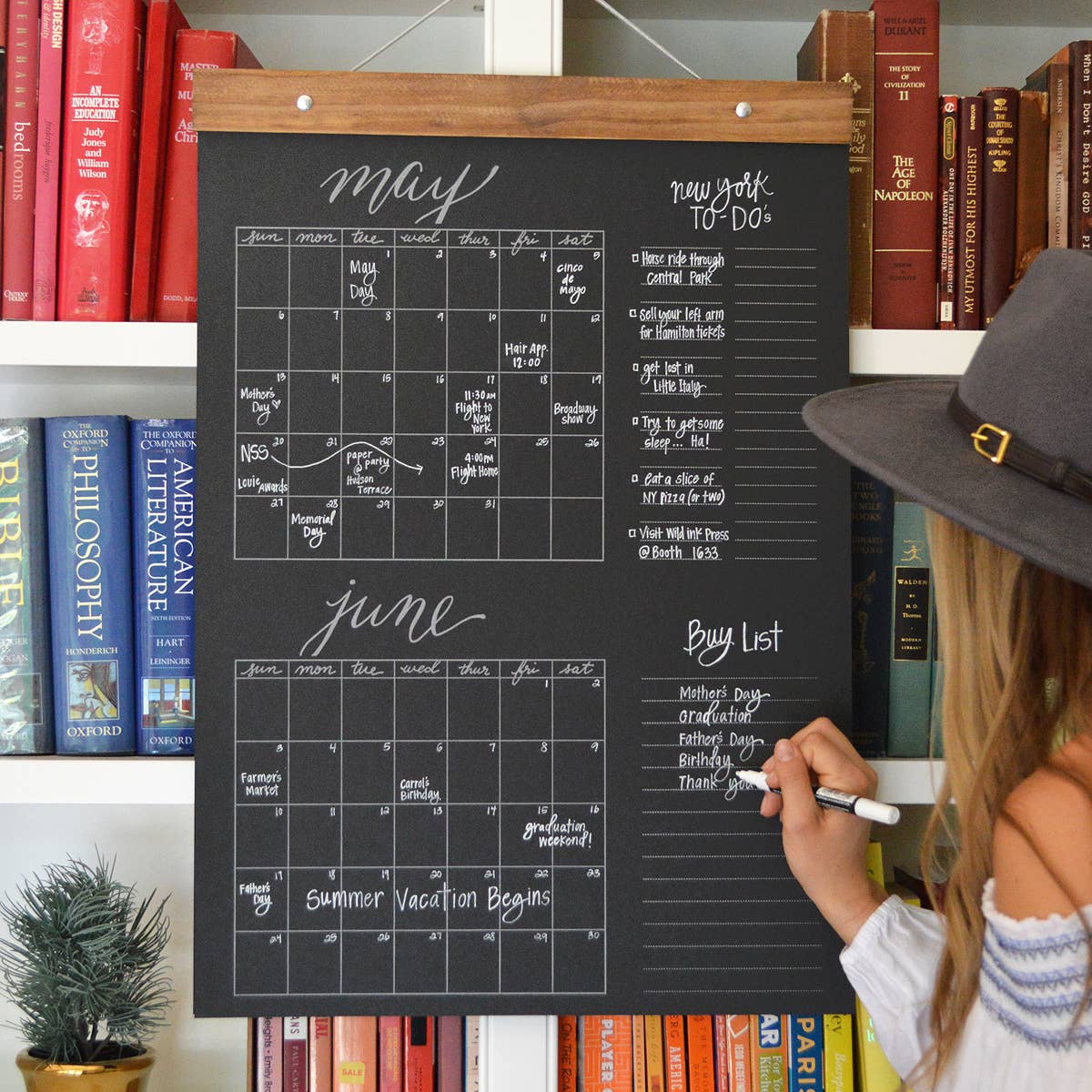 Big Write-in Calendar | Black for wholesale on Faire1