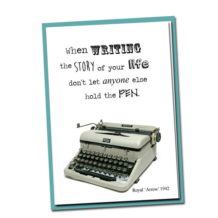 Writing the Story of Your Life... Friendship Greeting Card for wholesale by Fly Paper Products