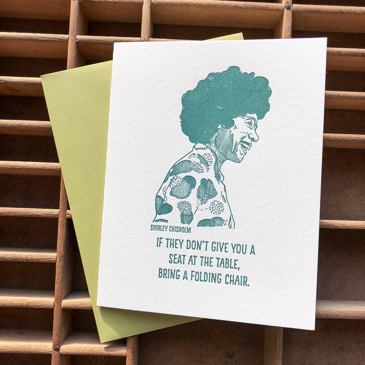 Blackbird Letterpress - Vendita all'ingrosso Biglietti di auguri generici - Carta Shirley Chisholm2