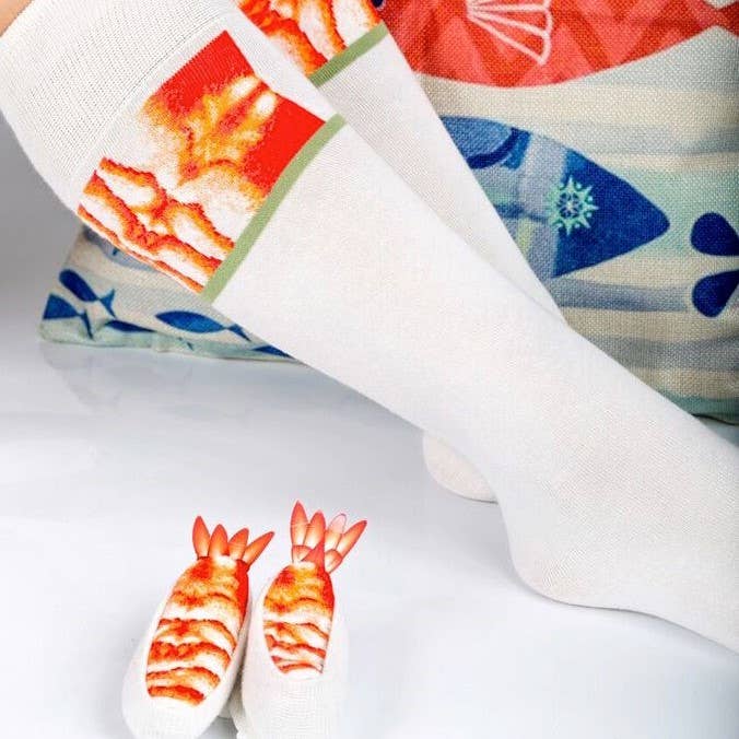 Sukeno Socks - Wholesale Socks - Unisex - Sushi Socks - Shrimp1