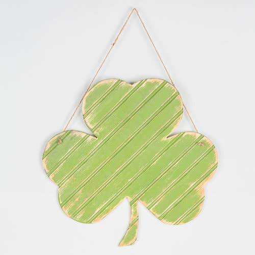 Shamrock Wooden Ornament to Door Hanger for wholesale by Grace Graffiti