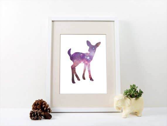 The National Anthem - Wholesale Art Print - 5” x 7” Fawn Spirit Animal Art Print0