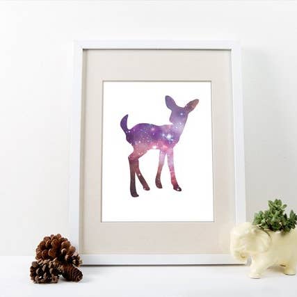 The National Anthem - Wholesale Art Print - 5” x 7” Fawn Spirit Animal Art Print0