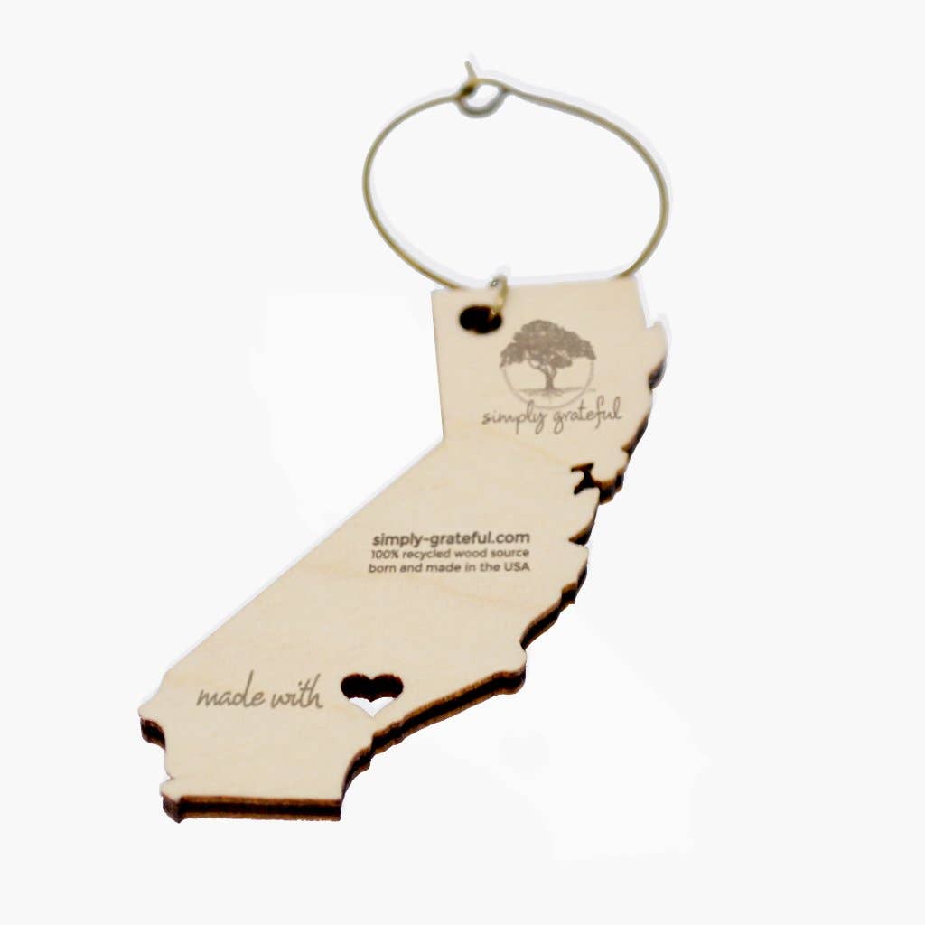 Simply Grateful - Wholesale Wine Charm - Homage Wine Charm1