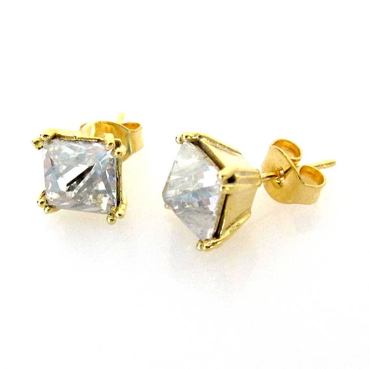 Pyramid Studs with Swarovski for wholesale by Jessica Elliot Jewelry