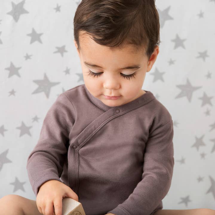 babysoy Inc - Wholesale Bodysuit (Non-Footed) - Baby - Babysoy Modern Solid Kimono Bodysuit1