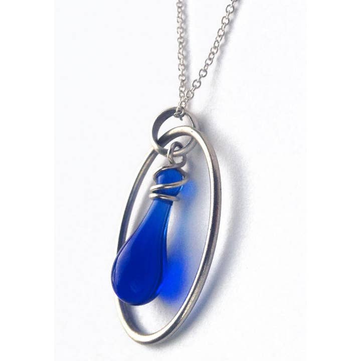 Sundrop Jewelry - Wholesale Pendant/Charm Necklace - Cameo Glass and Silver Necklace5