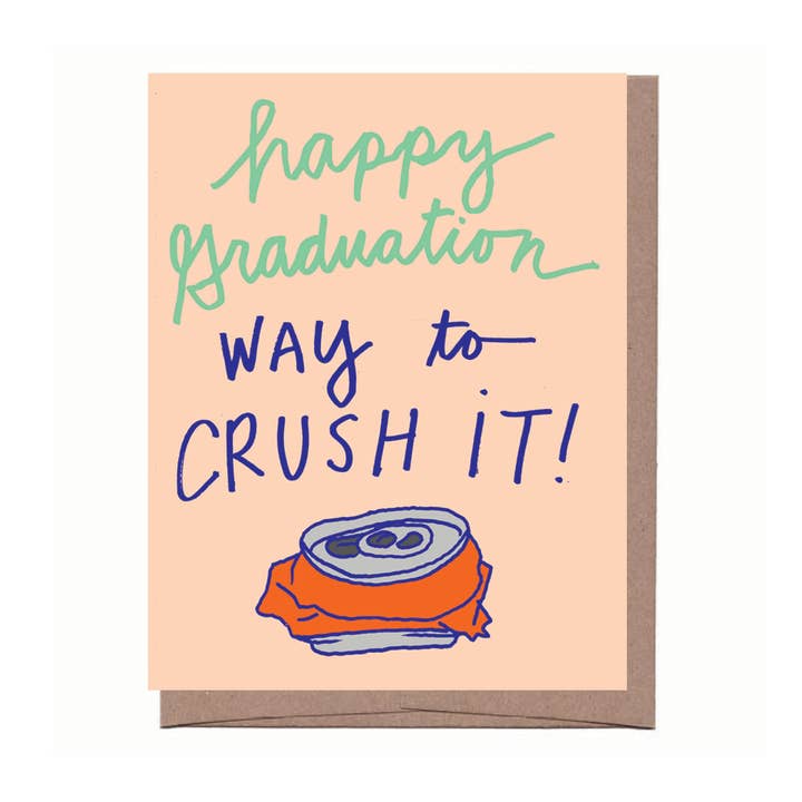La Familia Green - Wholesale Graduation Card - Crushed It Grad Greeting Card0