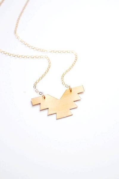 Rare Bird Co. + Pauline Stanley Studio - Wholesale Pendant/Charm Necklace - Geometric Phoenix Necklace1