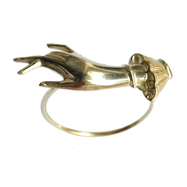 Butter Brass by Vittrock - Wholesale Cocktail/Statement Ring - Idle Hand Victorian Handmade Brass Ring