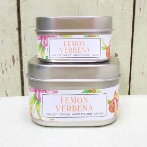 Green Daffodil Bath & Body - Wholesale Jar/Filled Candle - Lemon Verbena Soy Candle in Large Tin2
