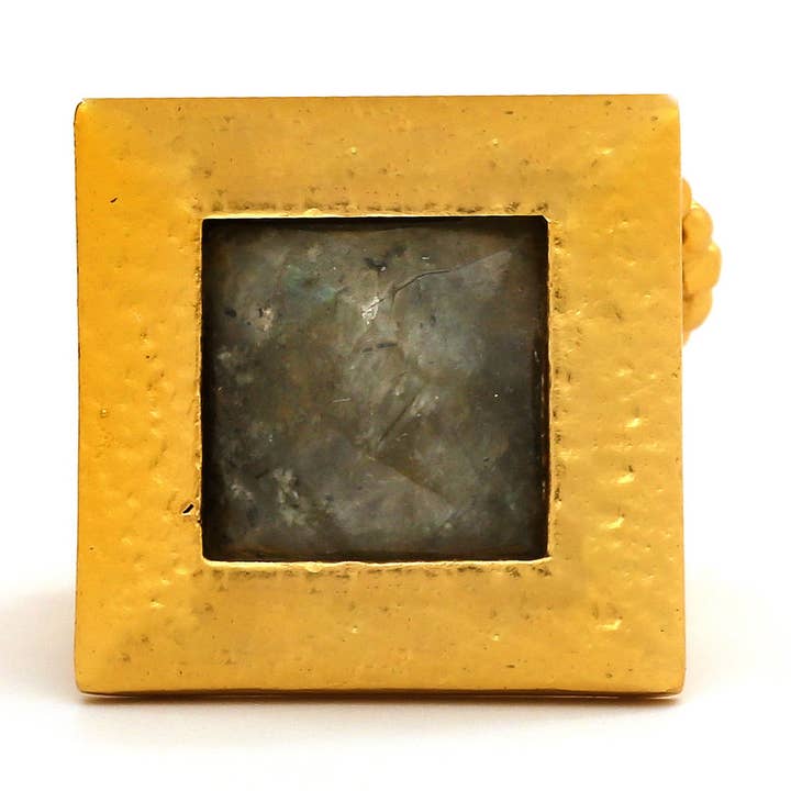 Flapper RG Gold, Labradorit Quadrat für den Großhandel von Stephanie Kantis