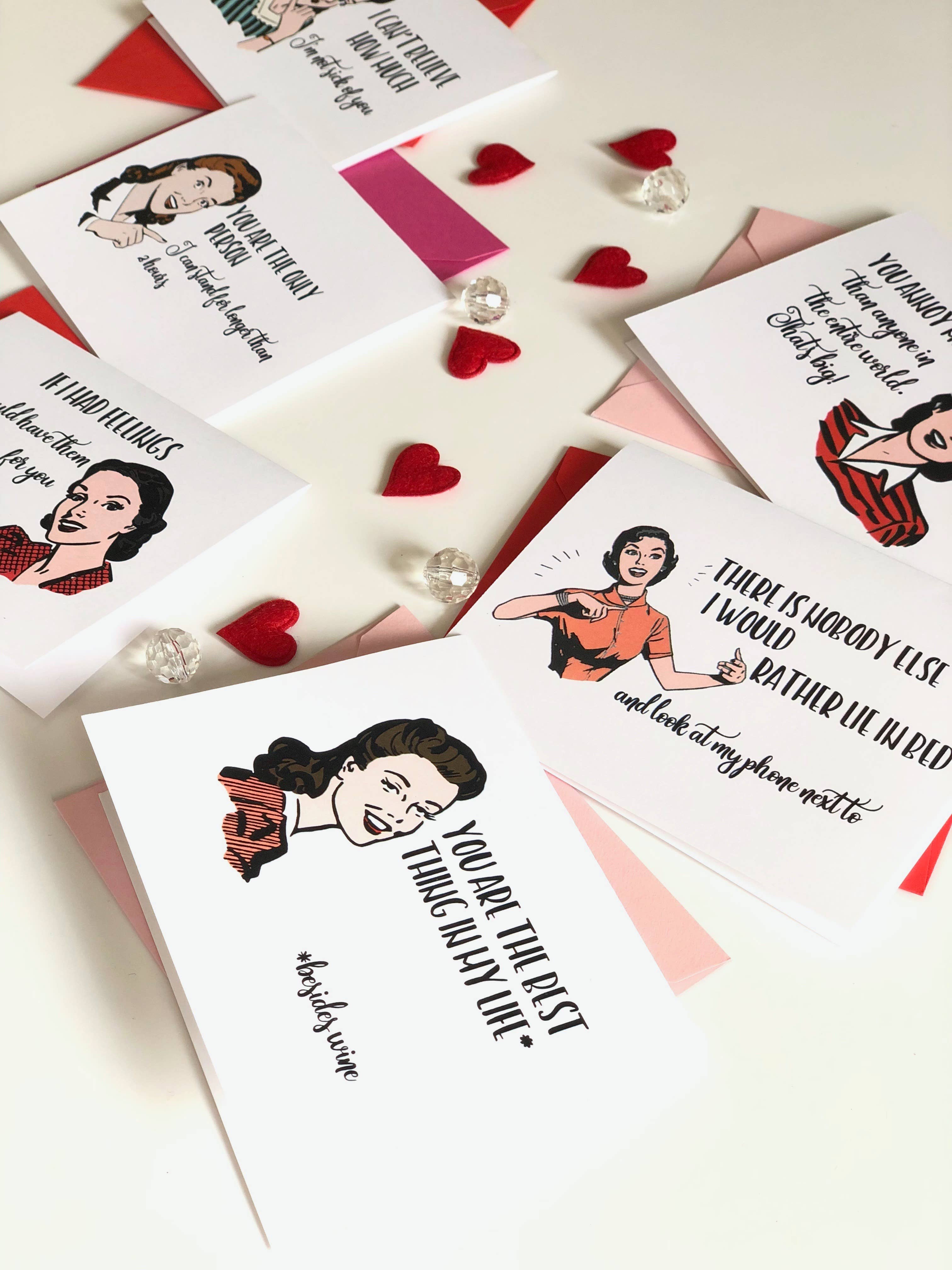 The Mad Padder - Wholesale Valentine's Day Card - Witty Women Valentine Card - Only Person I Can Stand - Love6