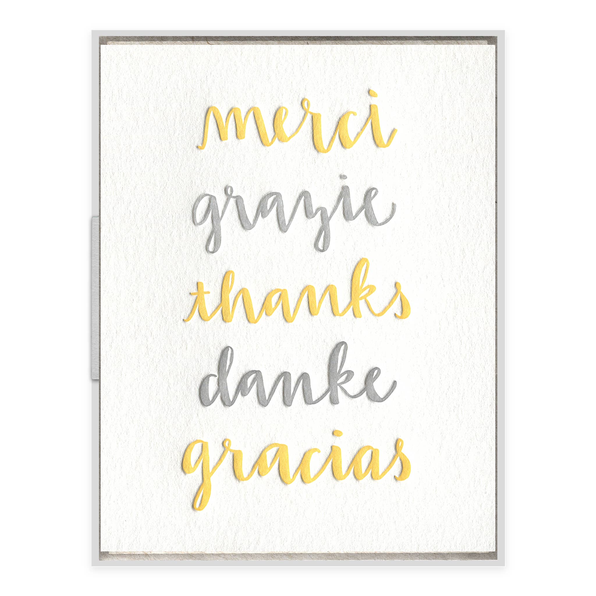 INK MEETS PAPER - Wholesale Thank You Card - Thank You Languages - Thank You card1
