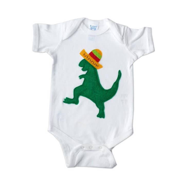 Mexicansk Dansende Dinosaur Med Sombrero Onesie for engroshandel hos mi cielo