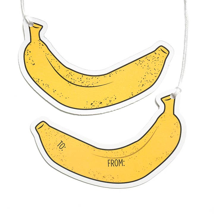 Banana Gift Tags for wholesale by Smarty Pants Paper