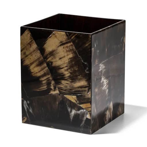 Horn Veneer Wastebin for wholesale by LADORADA