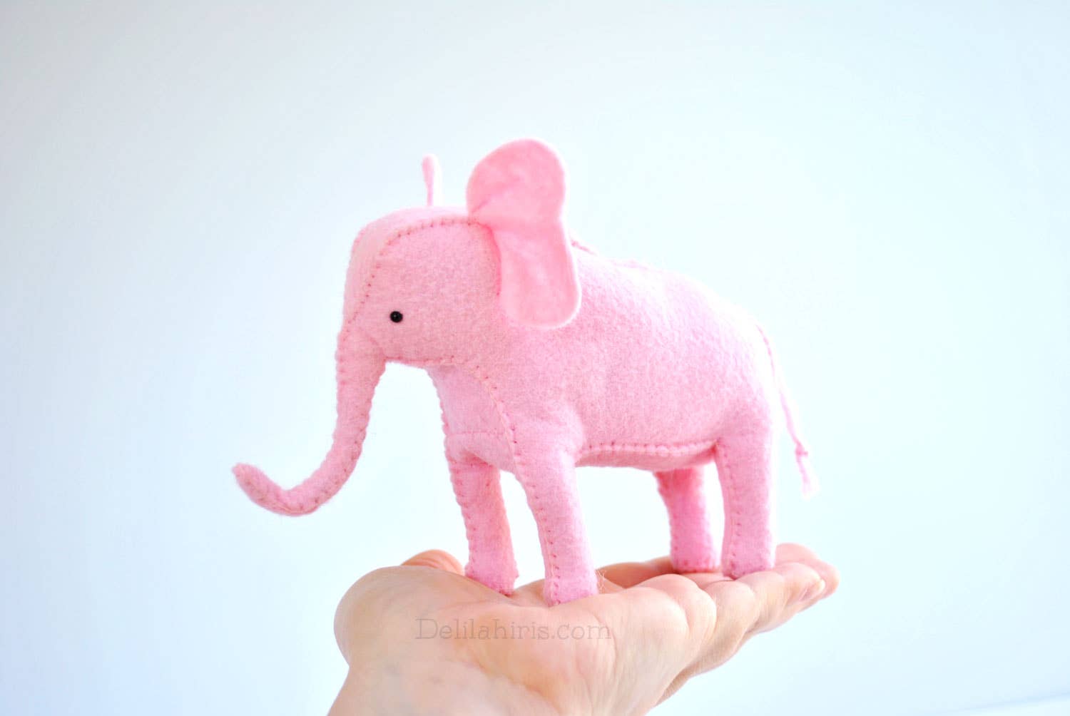 DelilahIris Designs - Wholesale DIY Craft Kit - **STORE DISPLAY MODEL** For DIY Felt Pink Elephant Kit1