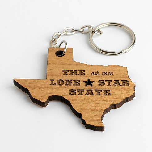 163 Design Company - Wholesale Keychain - Unisex - Texas State Keychain0