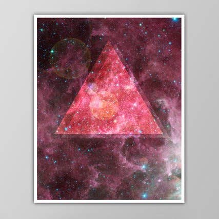 5” x 7” Cosmic Triangle Art Print for wholesale by The National Anthem