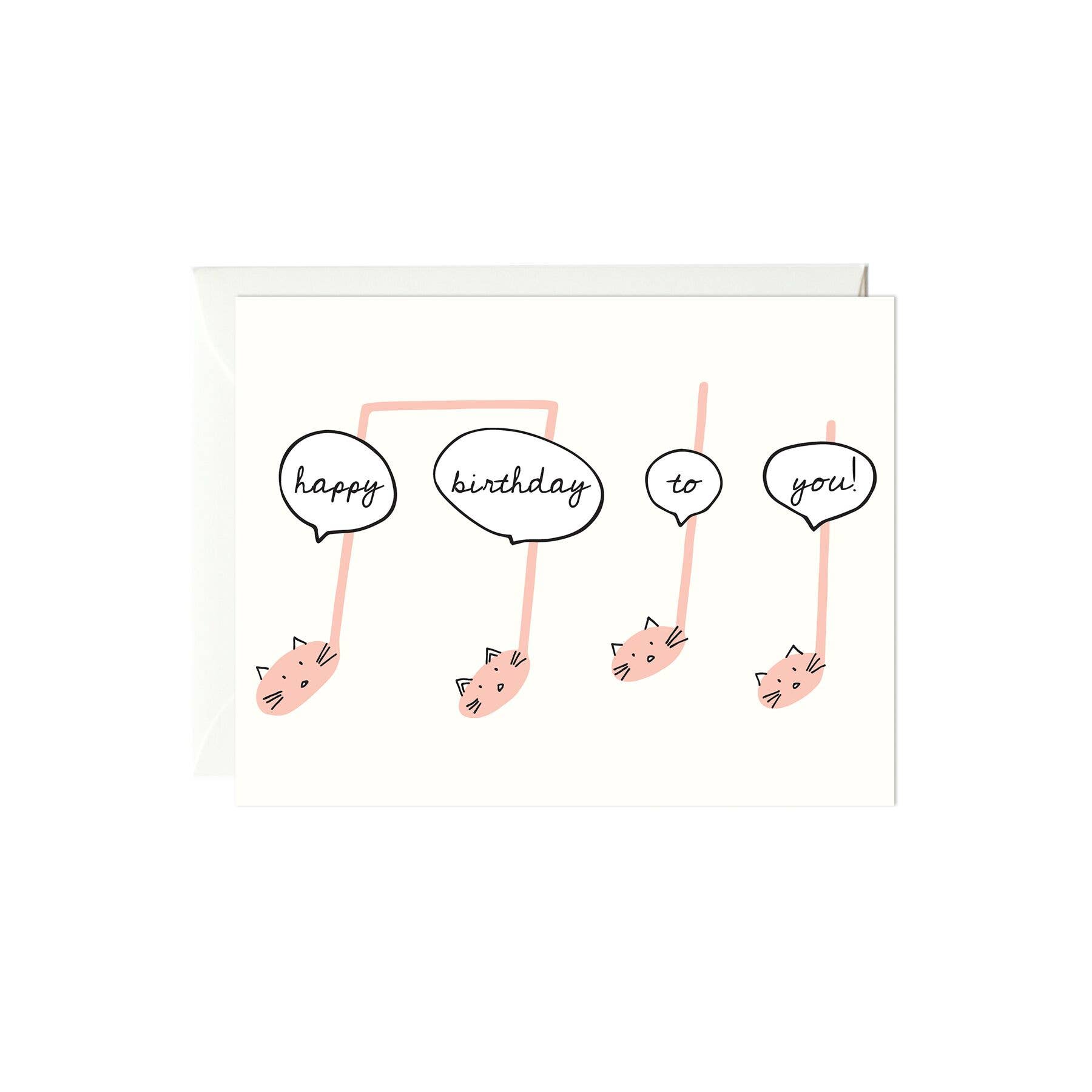 Paula & Waffle - Wholesale Birthday Card - Cat Birthday Notes Card0