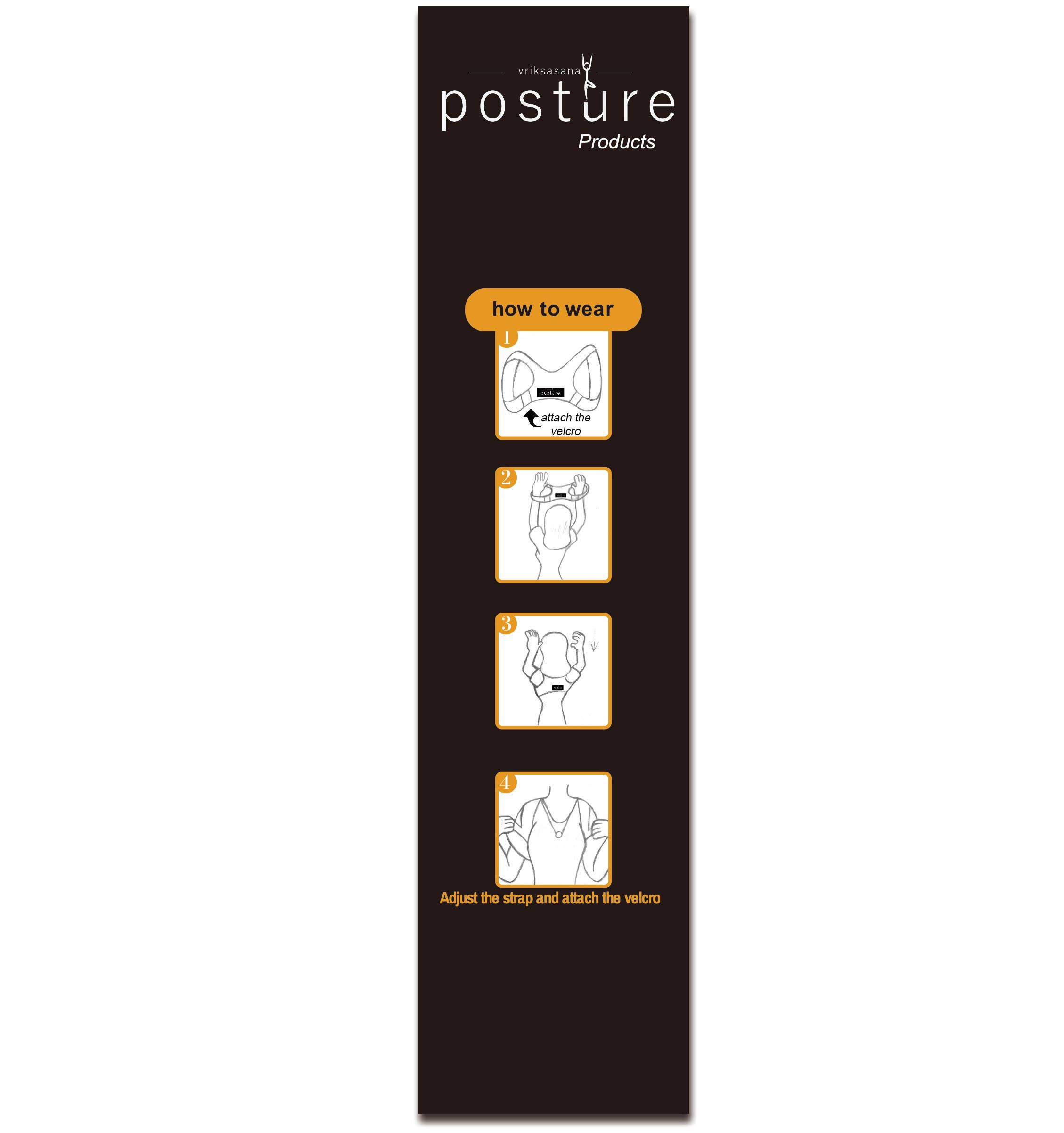 Vriksasana Posture - Venta al por mayor Soporte ortopédico - Corrector de postura discreto | Corrector de espalda para hombre y mujer7