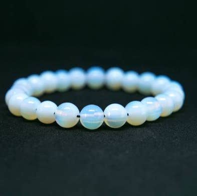 Klare Stretch-Saite - Opal-Heilstein-Armband für den Großhandel von Foxfire Stones