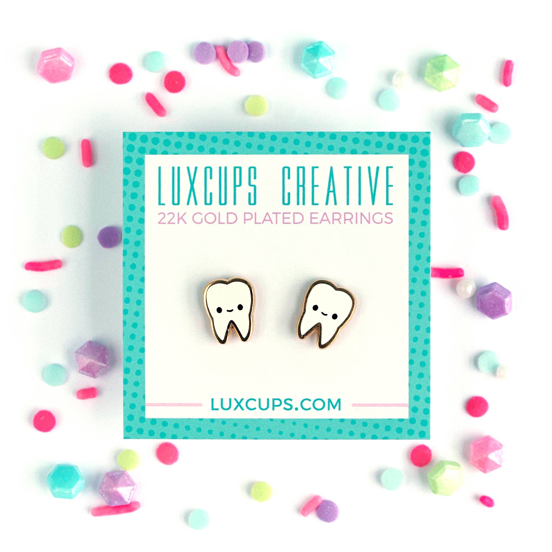 LuxCups Creative – wholesale Stud/post earrings – Teeth Earrings2