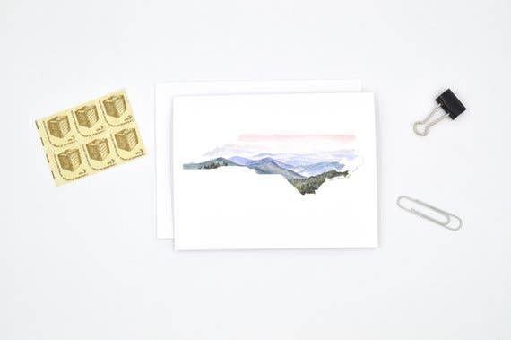Rachel Alvarez Art - Wholesale Stationery/Notecard Set - North Carolina State Notecard Set2
