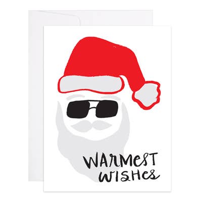 Zonnige Santa - Kerstkaart voor wholesale door 9th Letter Press