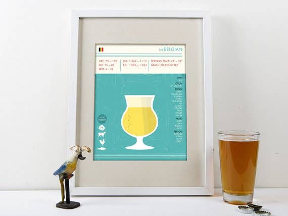 The National Anthem - Wholesale Art Print - 8” x 10” Belgian Beer Art Print0