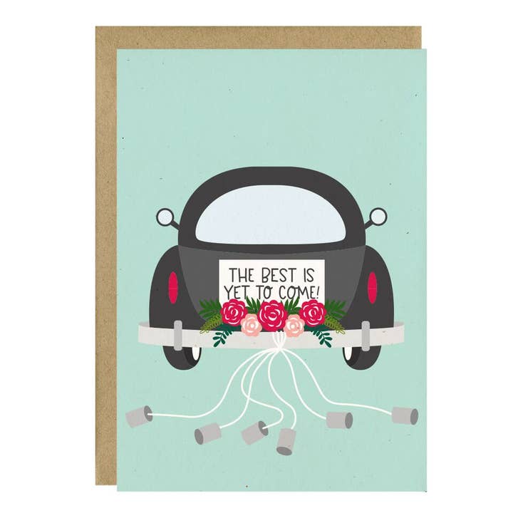 The Best Is Yet To Come Wedding Card for wholesale by Little Lovelies Studio