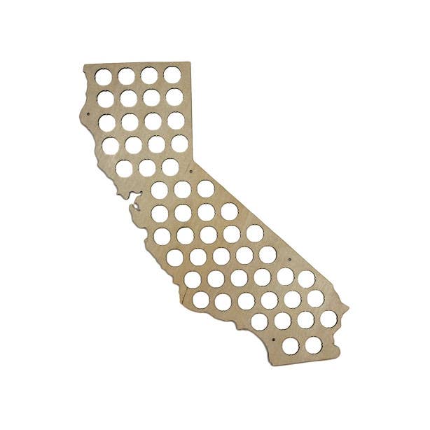 Torched Products - Wholesale Wall Accent - Men’s Gift State Beer Cap Map – Beer Cap Collector/Display56