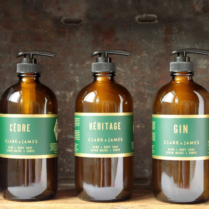 Savon liquide Cèdre pour la vente par Dot & Lil