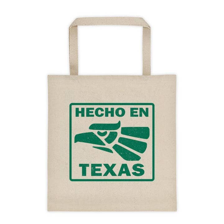 Hecho En Texas Tote Bag for wholesale by Diverscity Clothing Co.