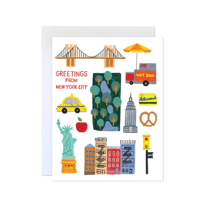 Forage Paper Co. - Wholesale Everyday Greeting Card - Greetings from New York City Card, New York City Card1