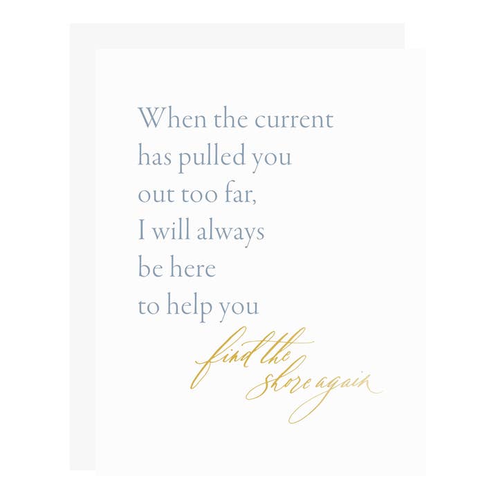 Find the Shore Again Card for wholesale by Little Well Paper Co.