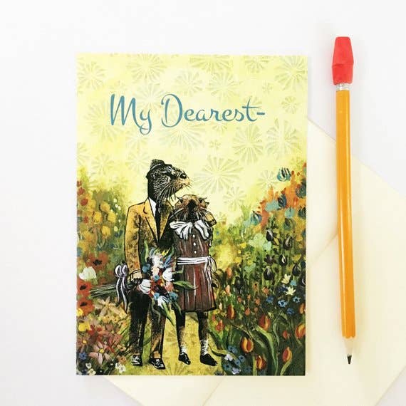 Pergamo Paper Goods - Wholesale Love Card - My Dearest Love Otter Greeting Card - Valentine's Day1