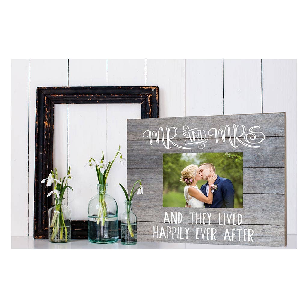 Kindred Hearts - Wholesale Picture Frame - Mr. & Mrs. Gray Slat Picture Frame1