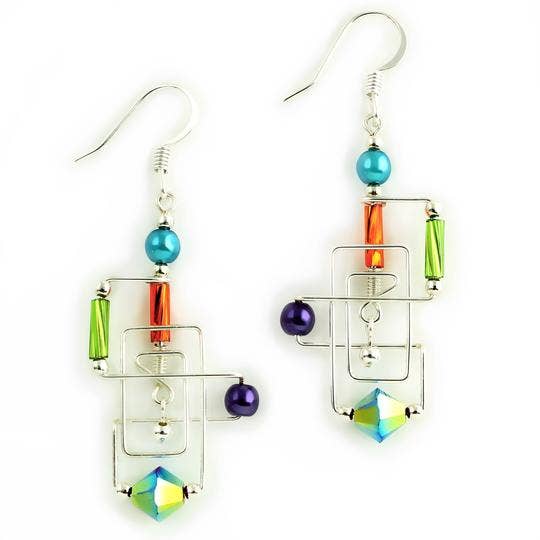 Frank Lloyd Pendientes rectangulares para venta al por mayor de Harpstone Galleries