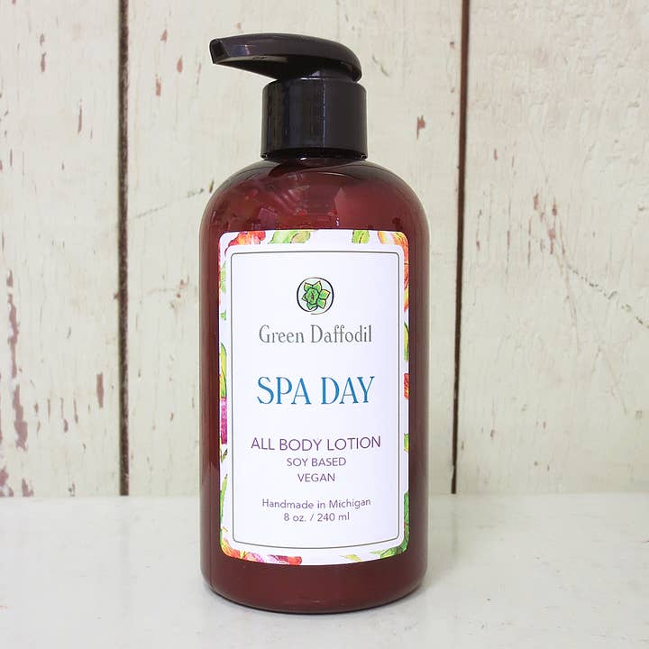Green Daffodil Bath & Body - Wholesale Body Cream/Lotion - Spa Day Soy Lotion Pump Bottle0