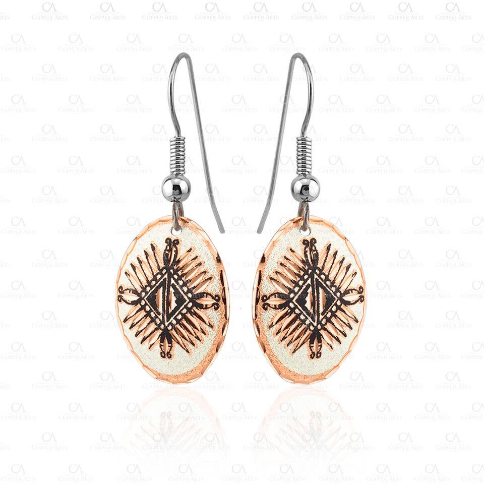 COPPER ARTS INC. - Wholesale Dangle Earrings - CL 16 Native American and Art Deco Designs1