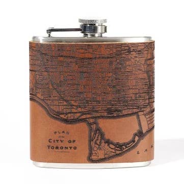 Tactile Craftworks - Wholesale Flask - Toronto Map Flask0