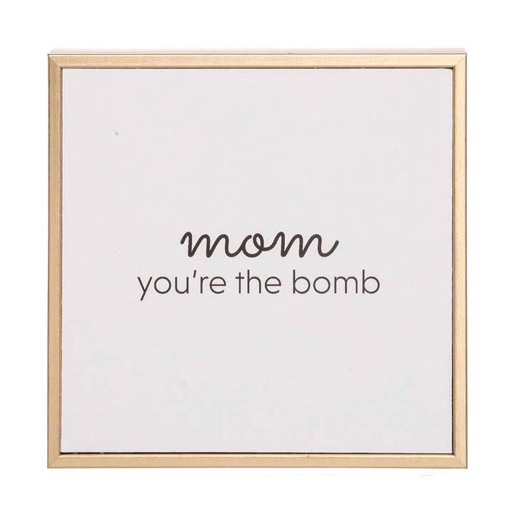 SALE Resin White Mom Mini Canvas Art for wholesale by Totalee Gift