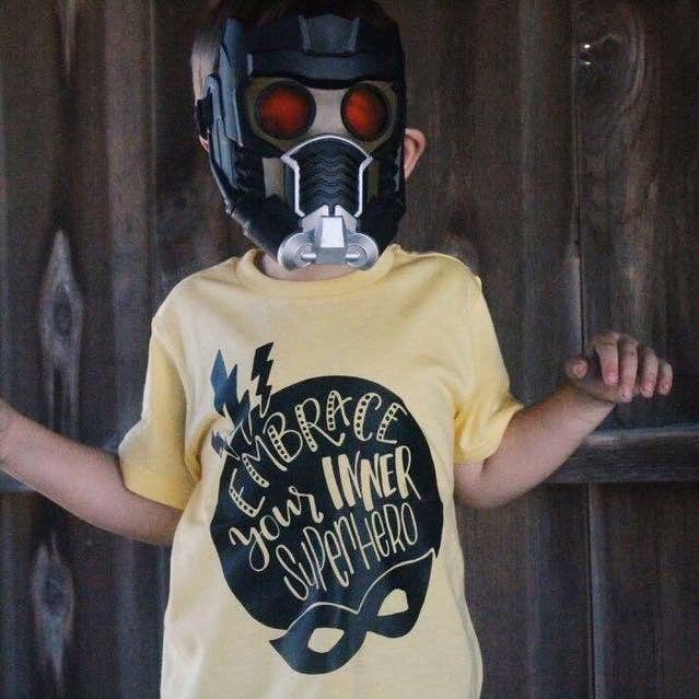 Embrace Your Inner Super Hero Tee for wholesale by spillthebeansetc